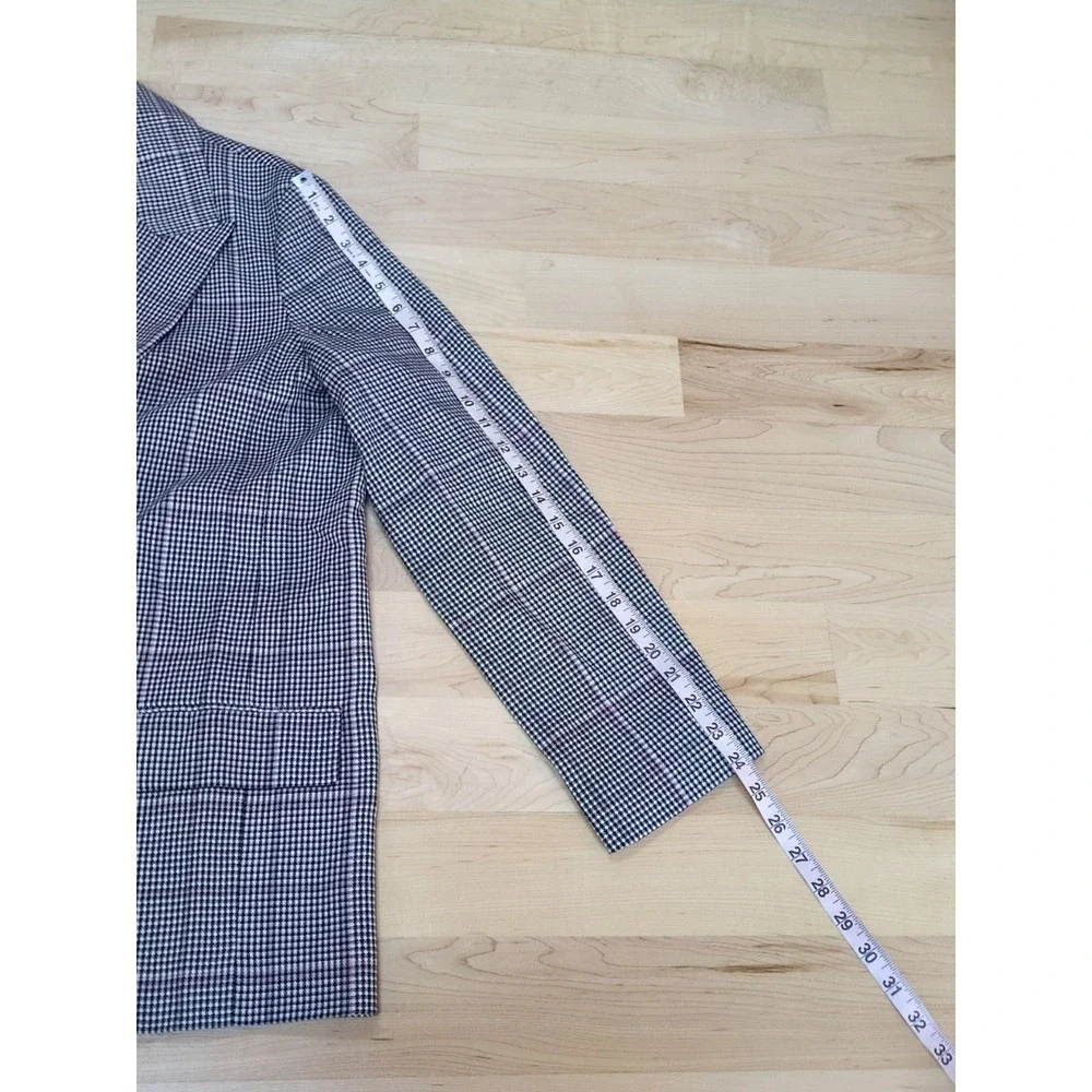 Reiss Helei Check Blazer Oversized Sz 6 Fits 10/12 Multicolor Career Business